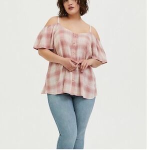 Torrid Cold-Shoulder Top